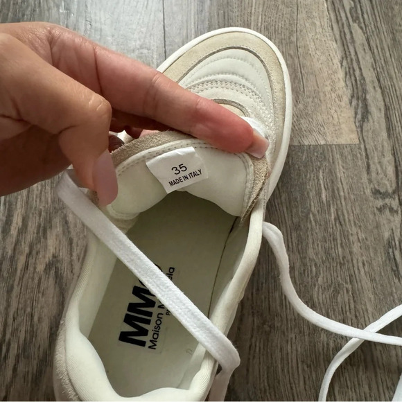 MM6 MAISON MARGIELA
Fabric and suede sneakers in ivory colour size 35 - Picture 5 of 11